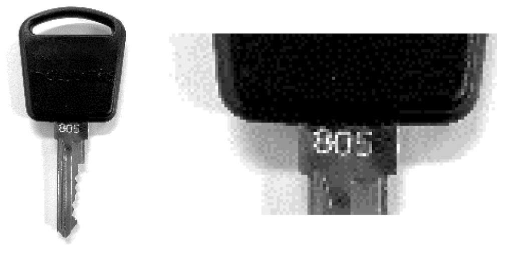 HMI door key type 805 - art nr 8-3638-162